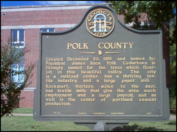 Polk County sign
