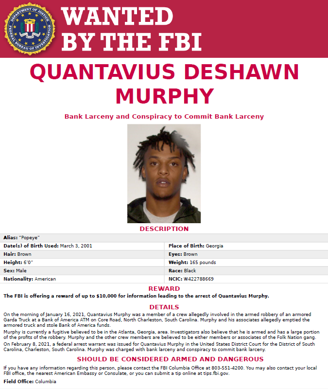Murphy wanted poster